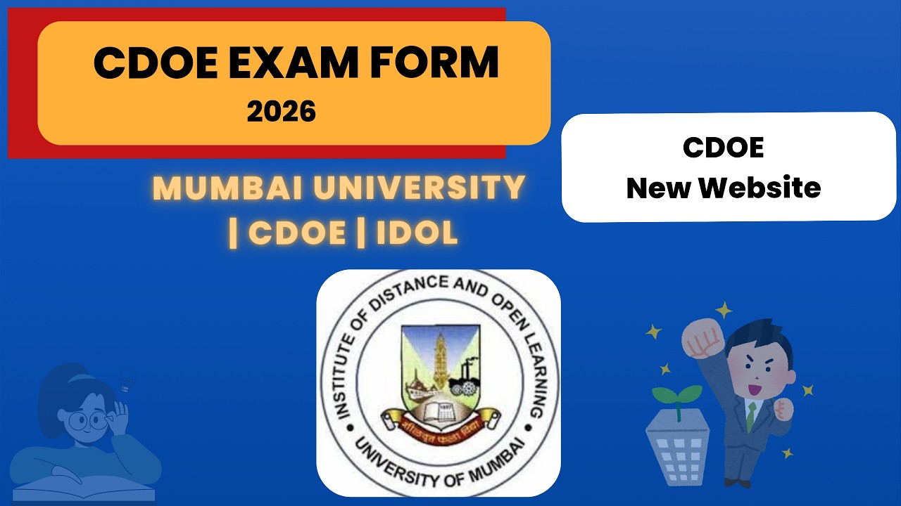 Check Your CDOE Exam Form Status 2026 | New Portal