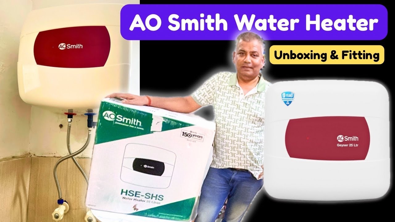 Best Water Heater for winter 2025 || AO Smith 25 Litre Geyser Unboxing & Setup