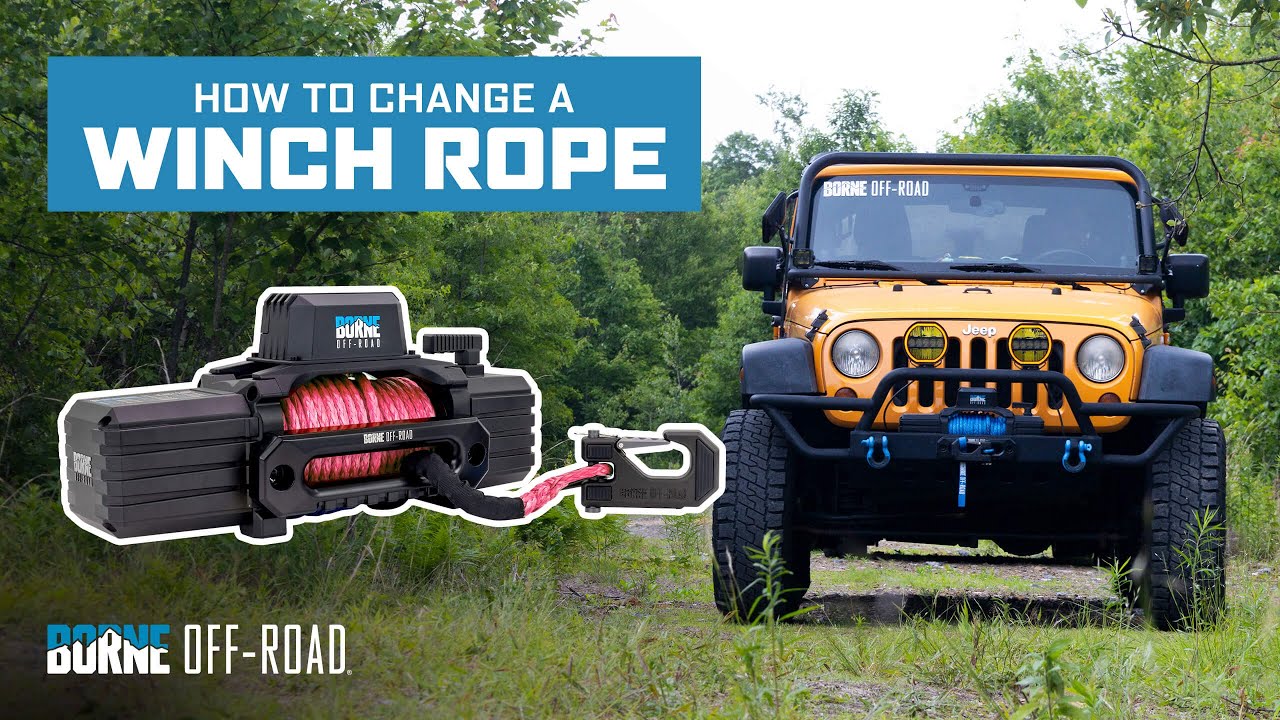How to Change a Winch Rope | Borne Off-Road (1-Minute Tutorial)