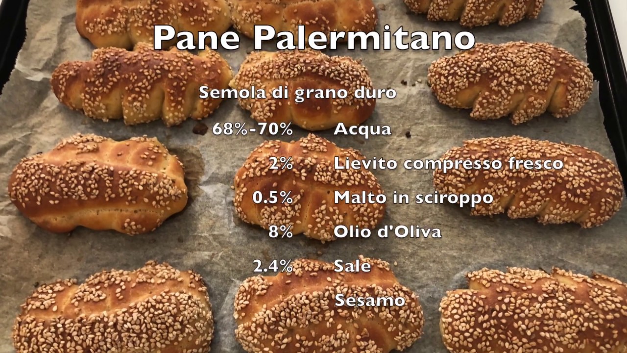 Pane Palermitano - VIDEORICETTA COMPLETA - Pane di Semola - Mafalde e Spighe Siciliane