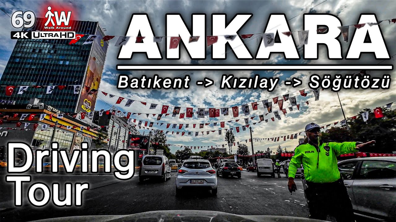 Ankara Batıkent→ Kızılay Sürüş Turu | 4K Driving on the Streets of Türkiye's Capital