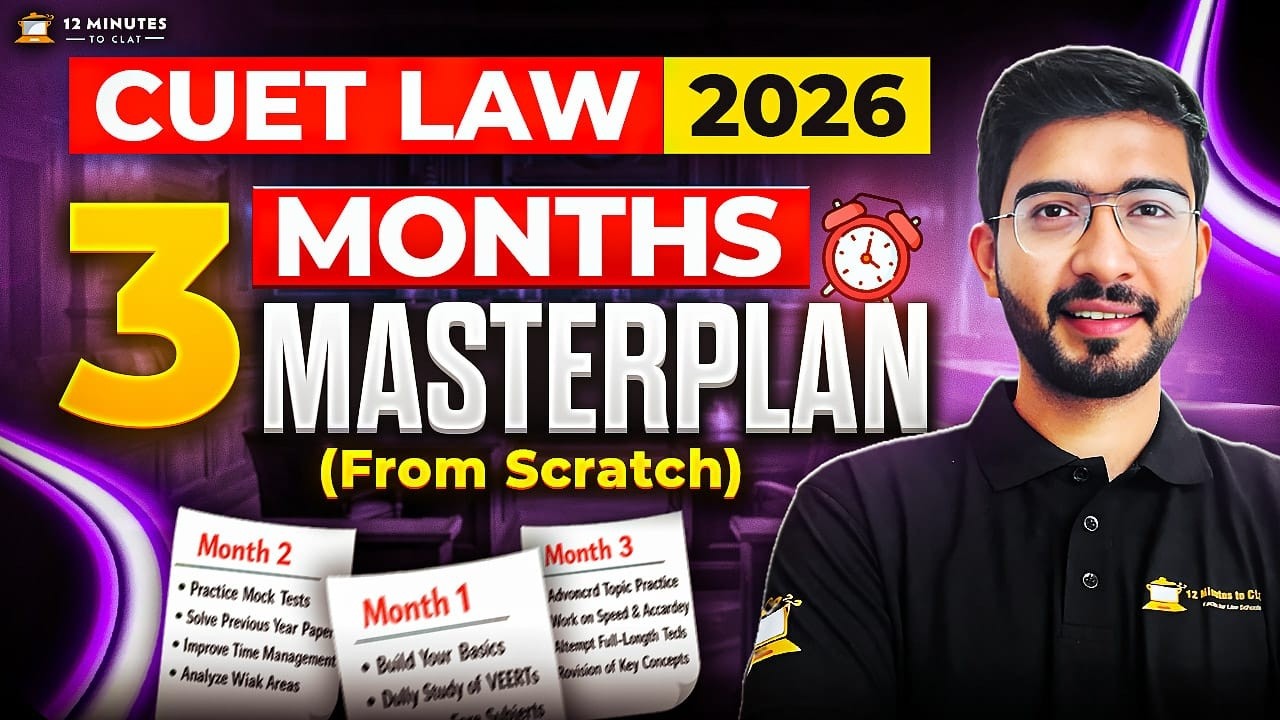 CUET UG Law 2026 📅 3 Months Complete Strategy | BHU, AU & BBAU (5-Year LLB)