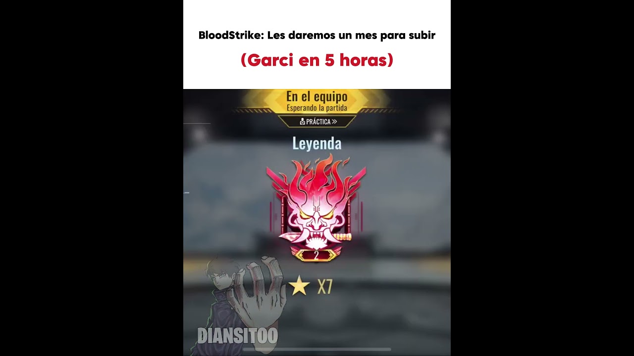 Los tops globales son muy tryhards (Garci)  #bloodstrike #topglobal  #leyenda