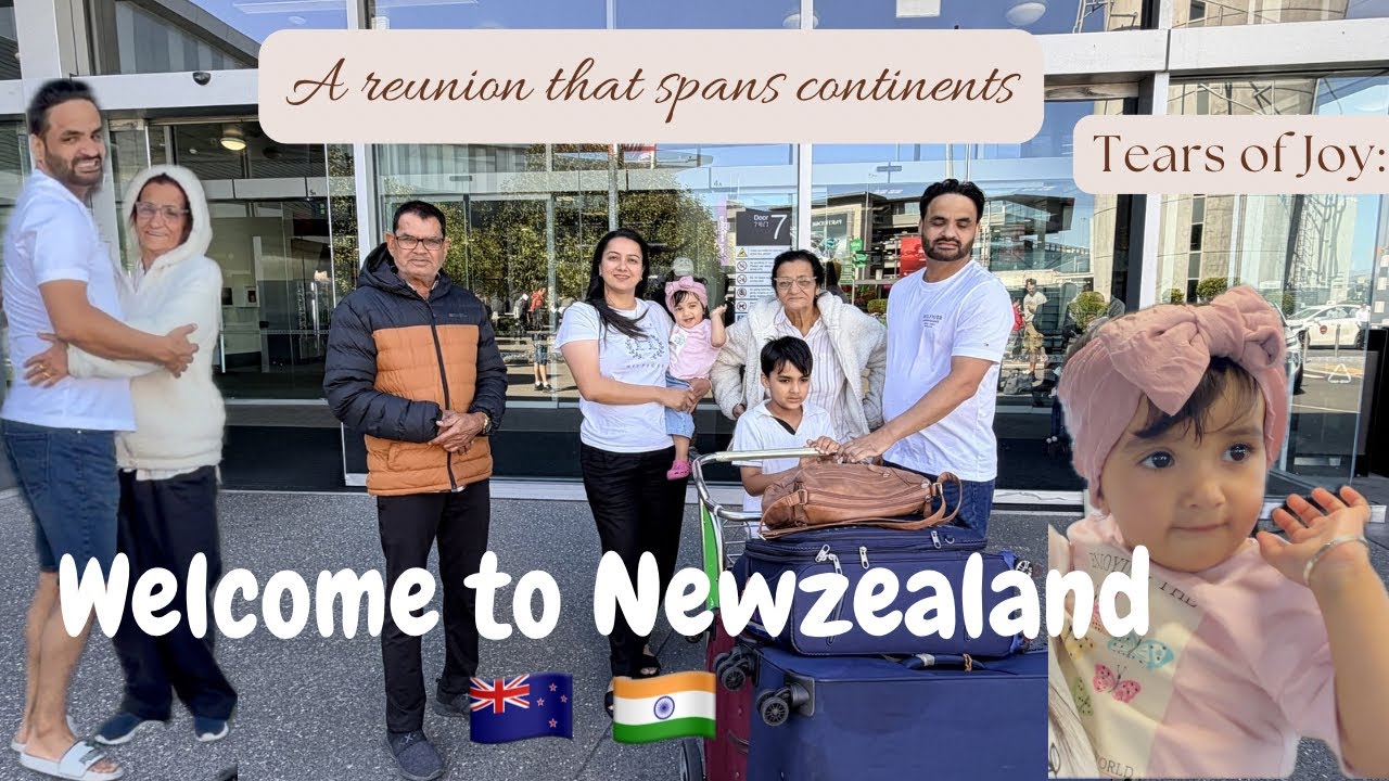 Family Visiting in New Zealand✈️Adi/Alyza Dada/Dadi Welcome❤️#familyvlog#airport#goviral#newzealand 
