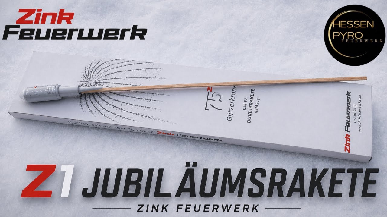 Z1 JUBILÄUMSRAKETE | ZINK FEUERWERK | SEHR EDEL! 🎇