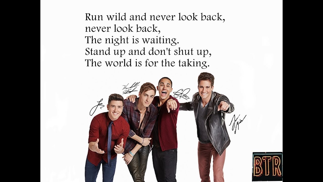 Big Time Rush - Run Wild[Lyrics]
