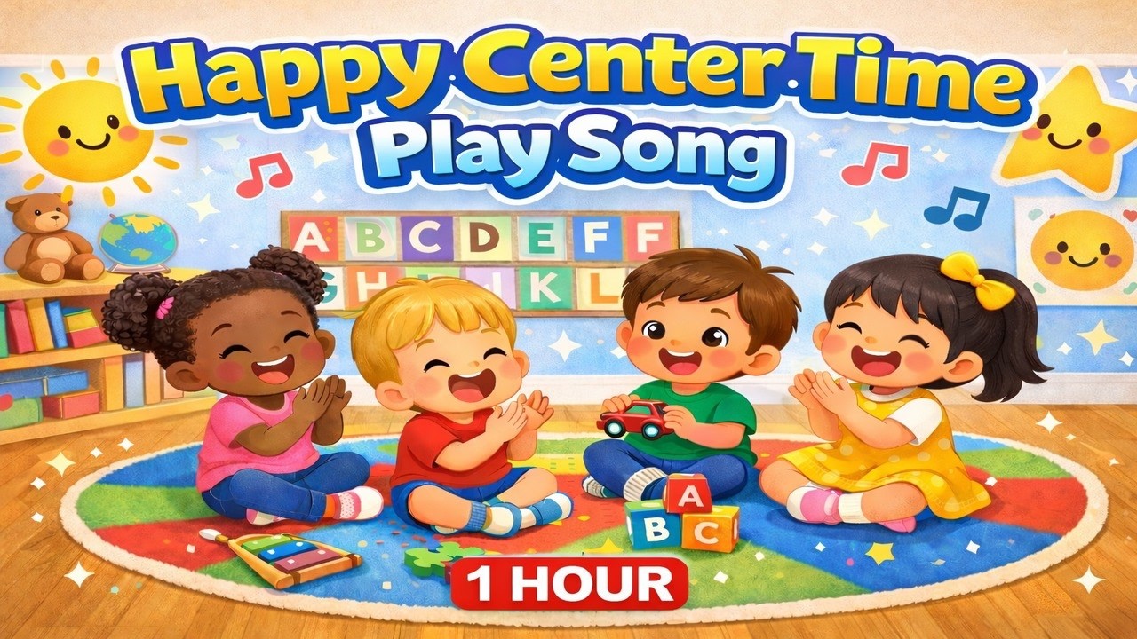 1 HOUR Happy Center Time Play Song | Fun Circle Time for Kids