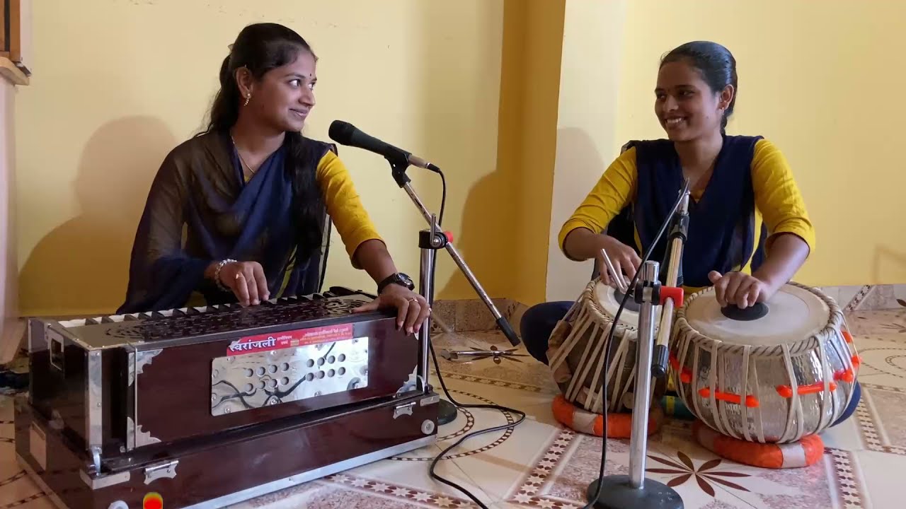 #गवळण |माझ्या अंगणात खेळू नको |#poojabhuruk & #tablagirl #vaishnavimawale #devotionalsong #bhajan ||