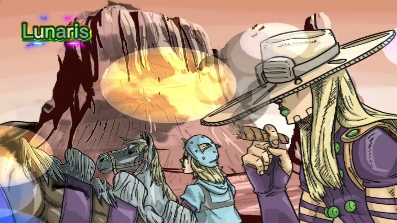 STEEL BALL RUN GYRO ✪ | LUNARIS 🎵 - [ MUSIC VIDEO ] - GYRO ZEPPELI SONG / JOJO PART 7 STEEL BALL RUN