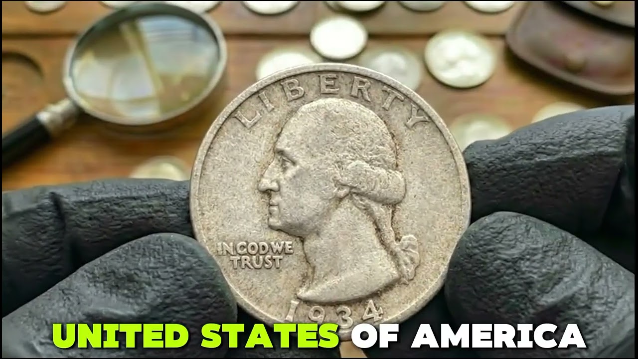 1934-D Washington Quarter Dollar 🪙 Rare U.S. Silver Quarter Worth Thousands!