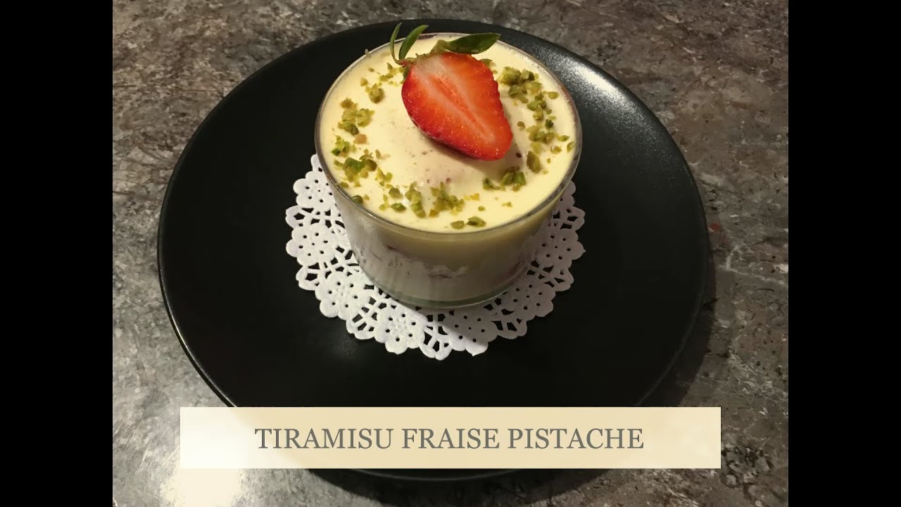 Tiramisu fraise pistache