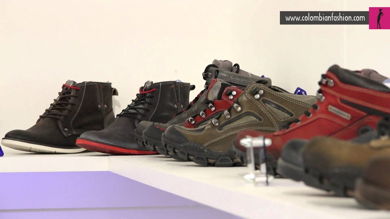 Pegada marca Brazilera de Zapatos para hombres en el FootWear and Leather Show 2014 Corferias