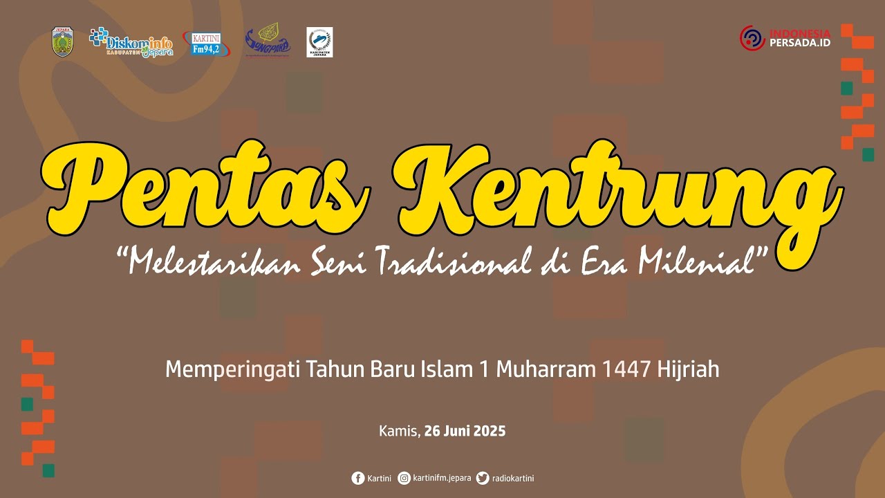 [LIVE] Pentas Kentrung - Melestarikan Seni Tradisional di Era Milenial (Tahun Baru Islam)