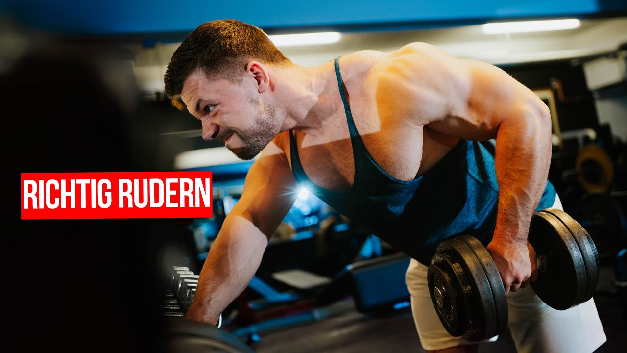 Effektives Rudern für den Rücken! Mit Kurzhanteln