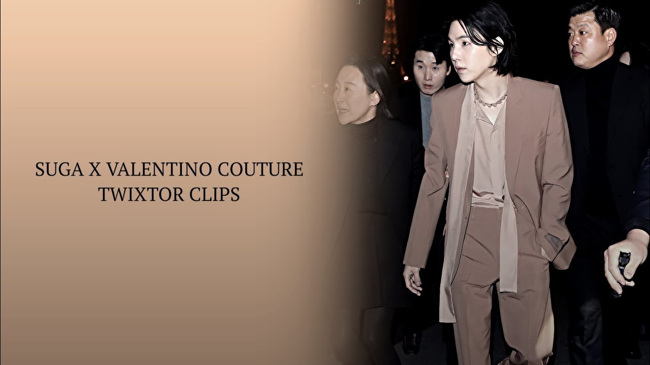 Suga X Valentino Couture| fashion show twixtor clips [hd]