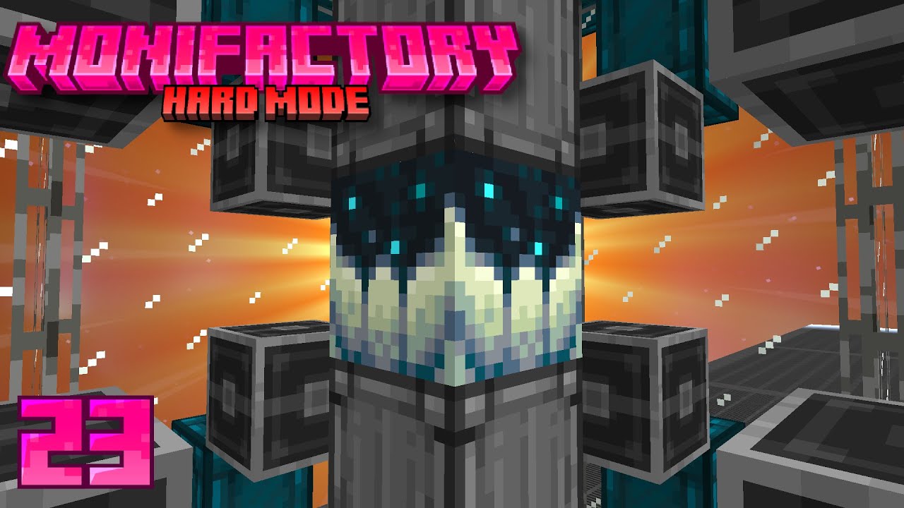 Sculk Processing For Infinite Resources! Minecraft Monifactory Hard Mode - Ep 23
