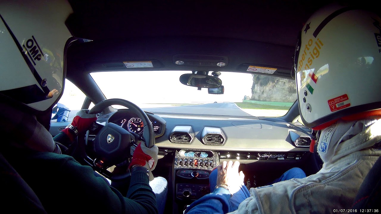 Lamborghini Huracan pista di Vallelunga