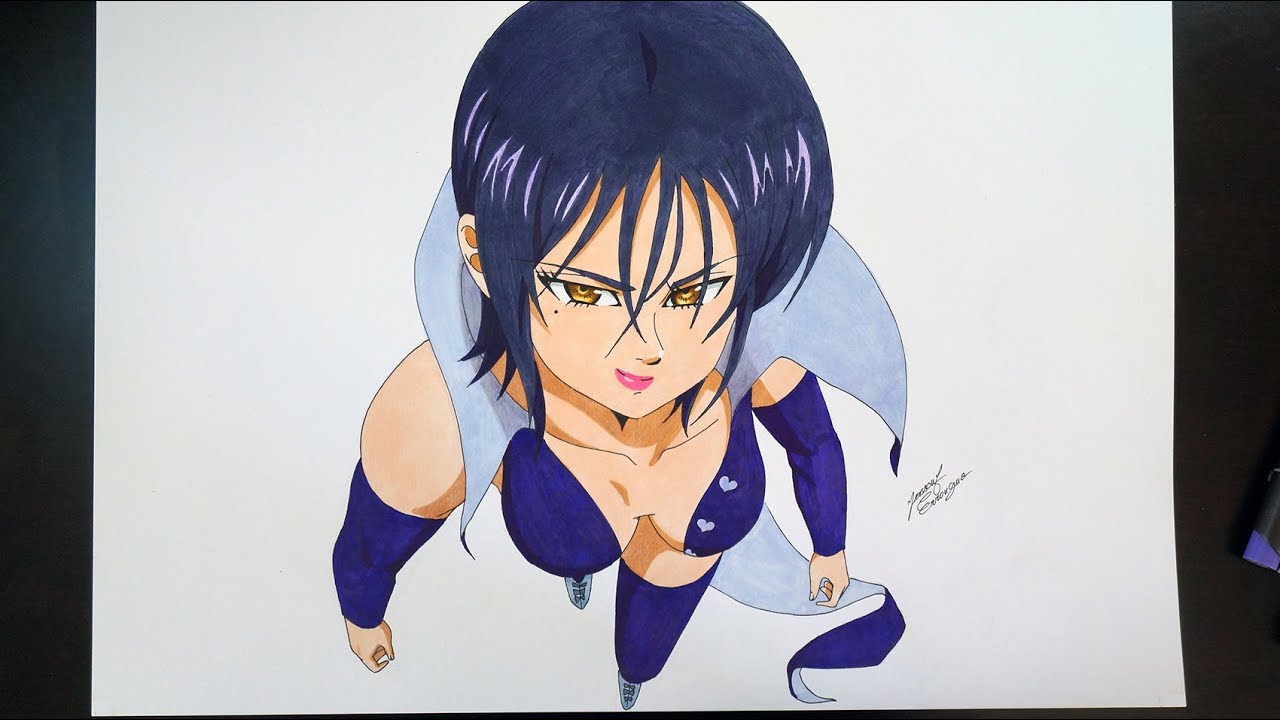 Drawing Merlin From The Seven Deadly Sins