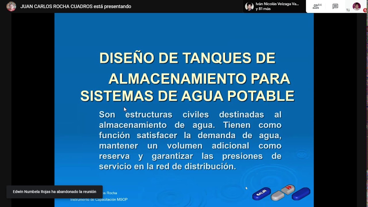 CLASE 13 -DISEÑO DE TANQUES DE ALMACENAMIENTO PARA SISTEMAS DE AGUA POTABLE