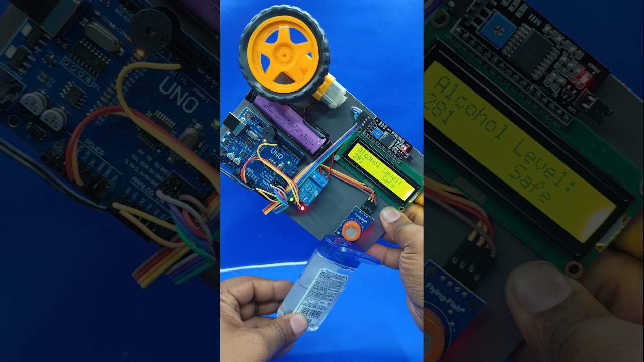 alcohol detector project #college #project #arduino