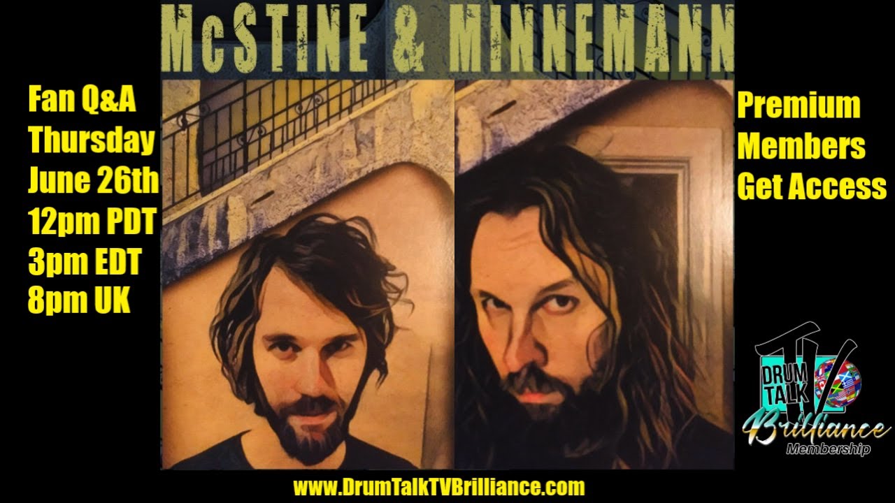 McStine & Minnemann Fan Q&A on Drum Talk TV Brilliance!
