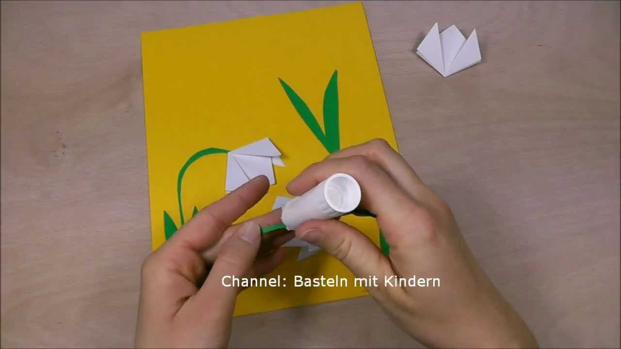 Schneeglöckchen basteln - Basteln im Frühling - Muttertagsgeschenk selber machen - Muttertag