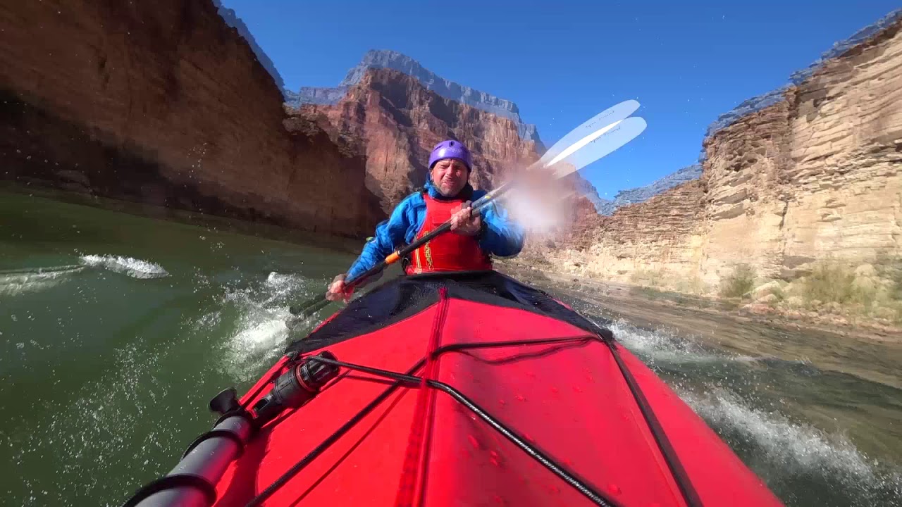Colorado river paddling on NERIS Smart-1 hybrid kayak (October 2019).
