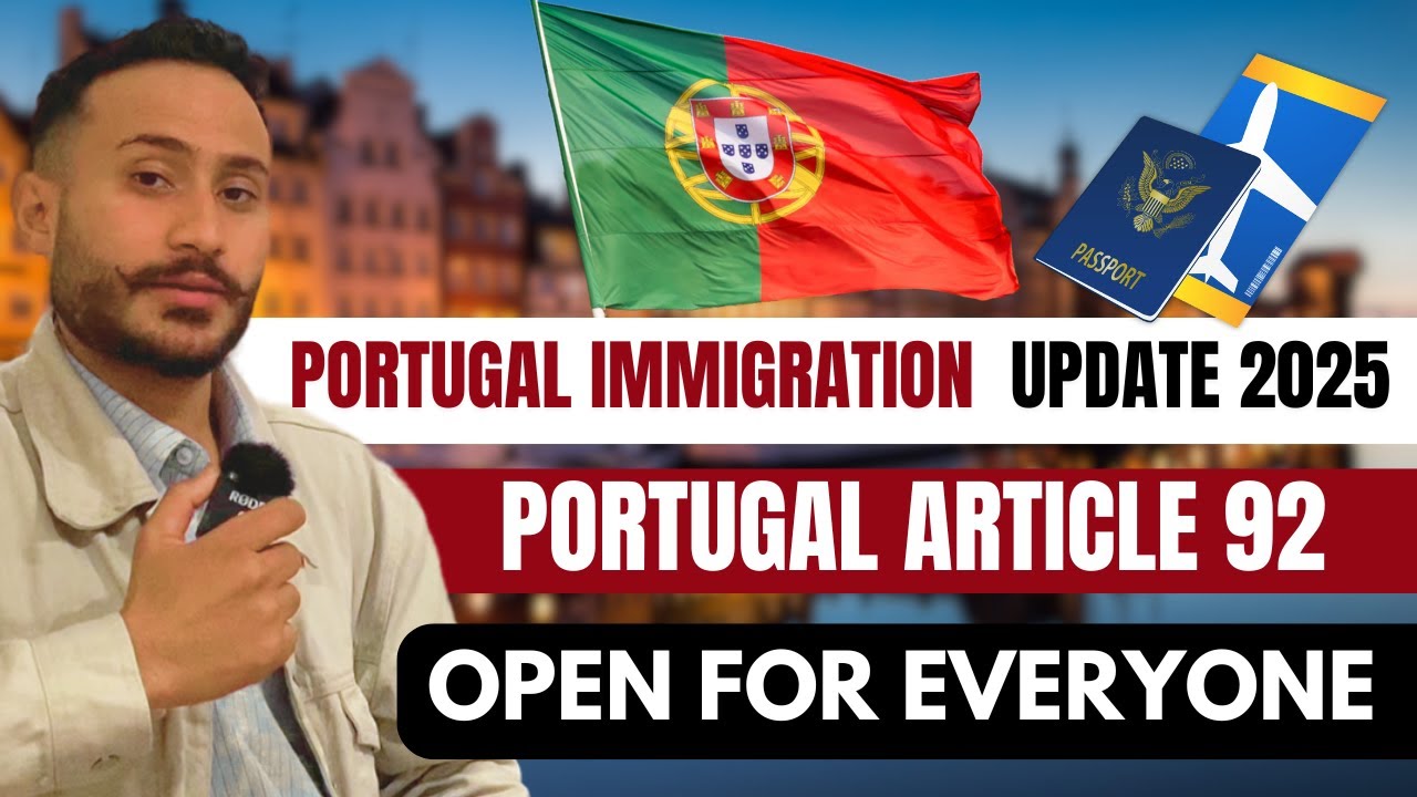 Portugal Immigration Open For Everyone Article -92 || 🇵🇹 Portugal Article-92 TRC Explained
