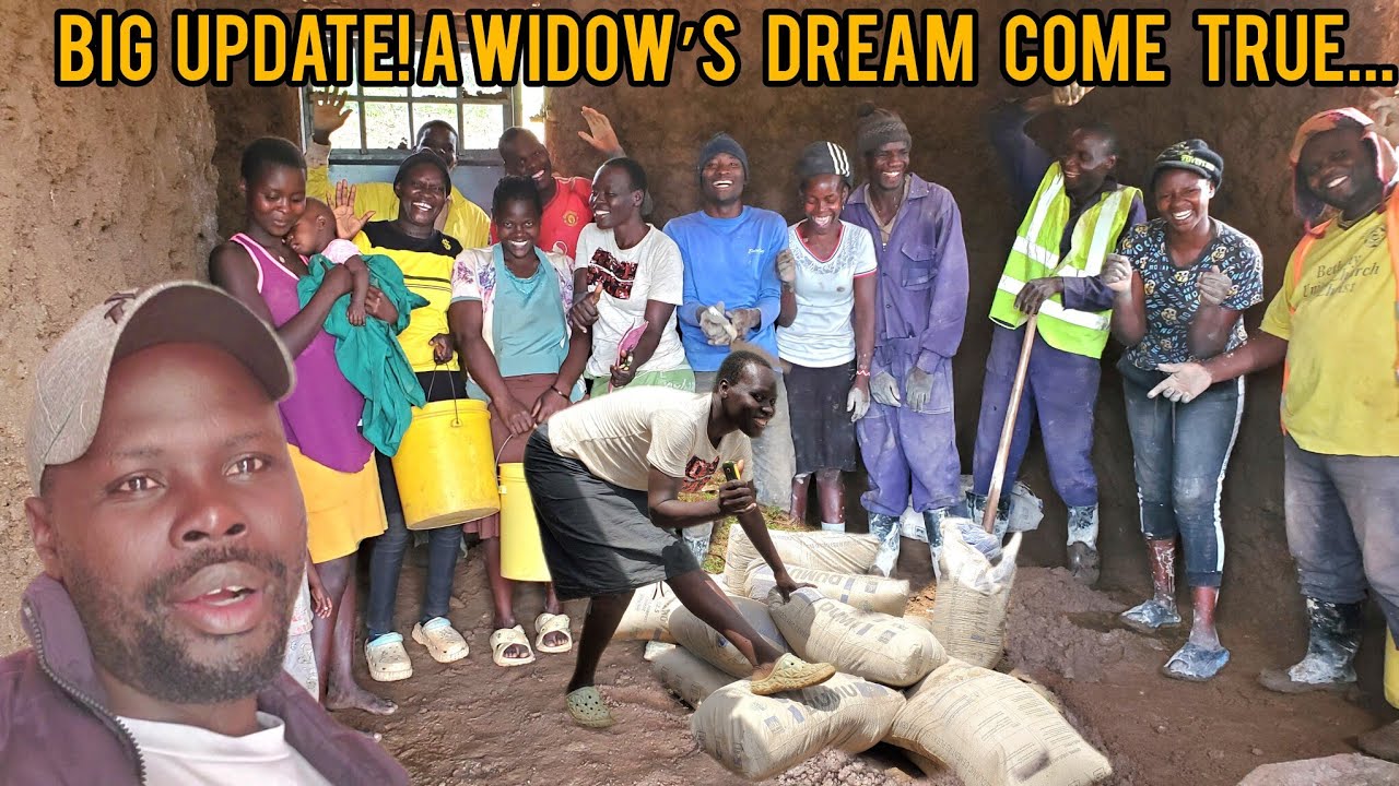 BREAKING NEWS! PLASTERING MAMA CLIF'S HOUSE OFFICIALLY STARTED! MORE BLESSINGS COMING!#charity 