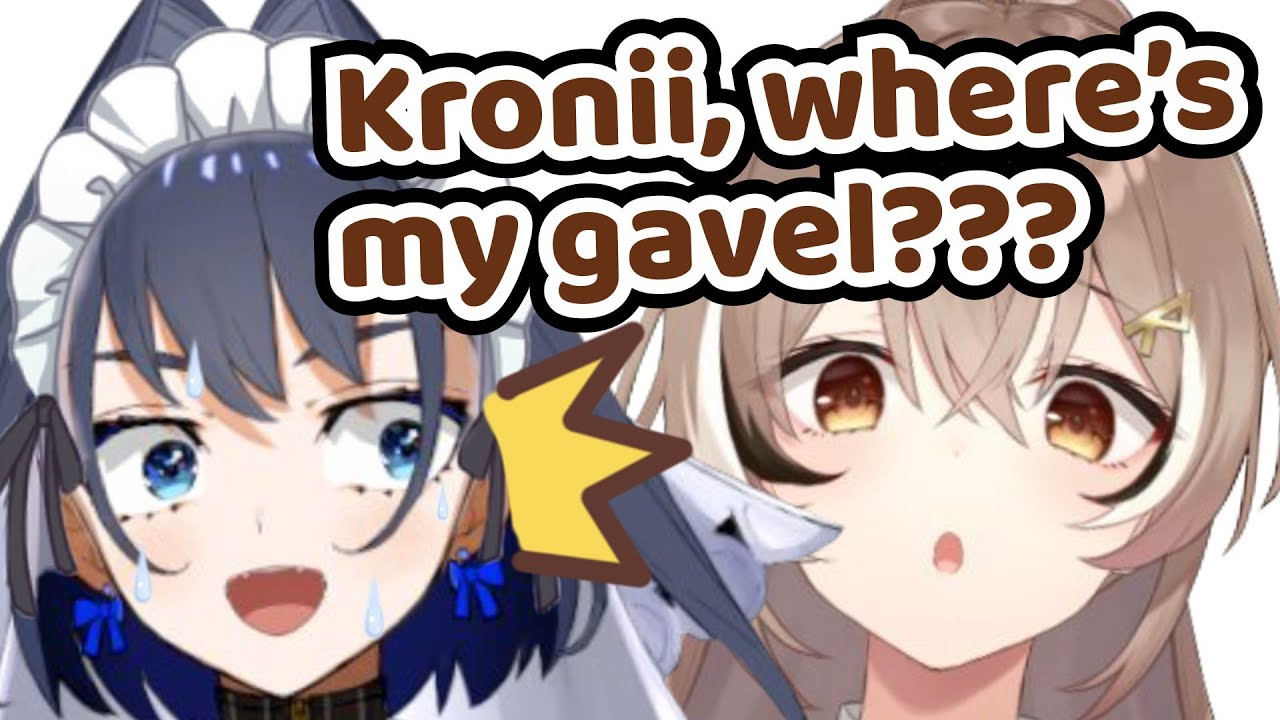 Kronii Subconsciously Organized Mumei's Gavels When She Visited Her