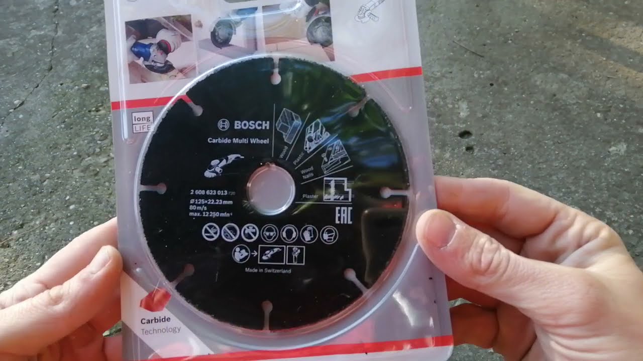 Unboxing And Close Look A Bosch Carbide Multi Cutting Wheel For Wood Nails And Plastic