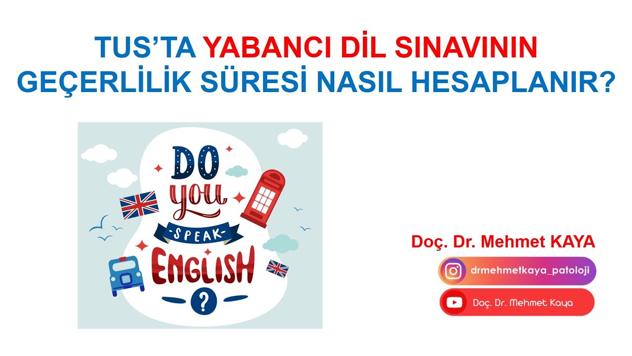 TUS’ta yabancı dil sınavının geçerlilik süresi nasıl hesaplanır?