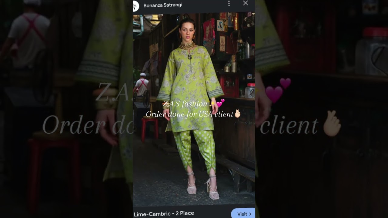 Bonanza satrangi order done✅ for client..green one us in stock✨💕 #clothing #viral #foryou
