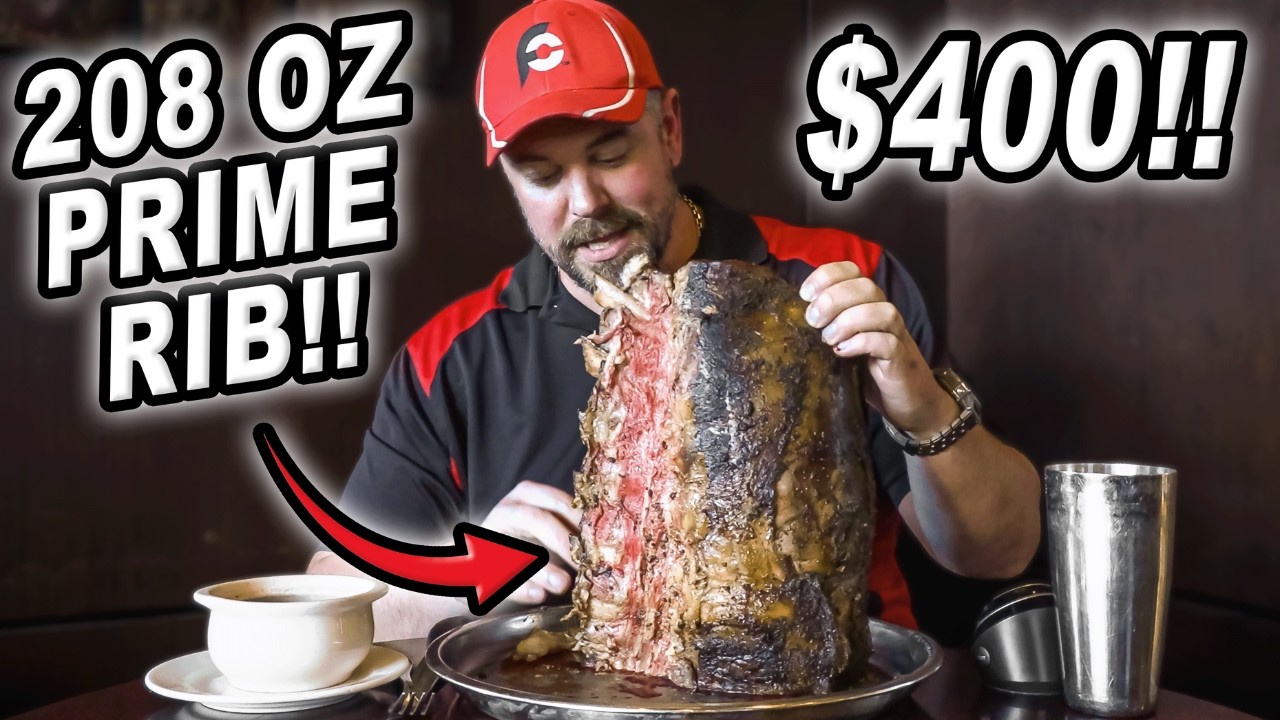 Мой самый грандиозный кулинарный челлендж? Челлендж Ward's Prime Rib Steak весом 200 унций обойде...
