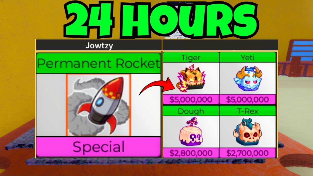 I Traded The Perm Rocket In Blox Fruits For 24 Hours... Here's What I Got