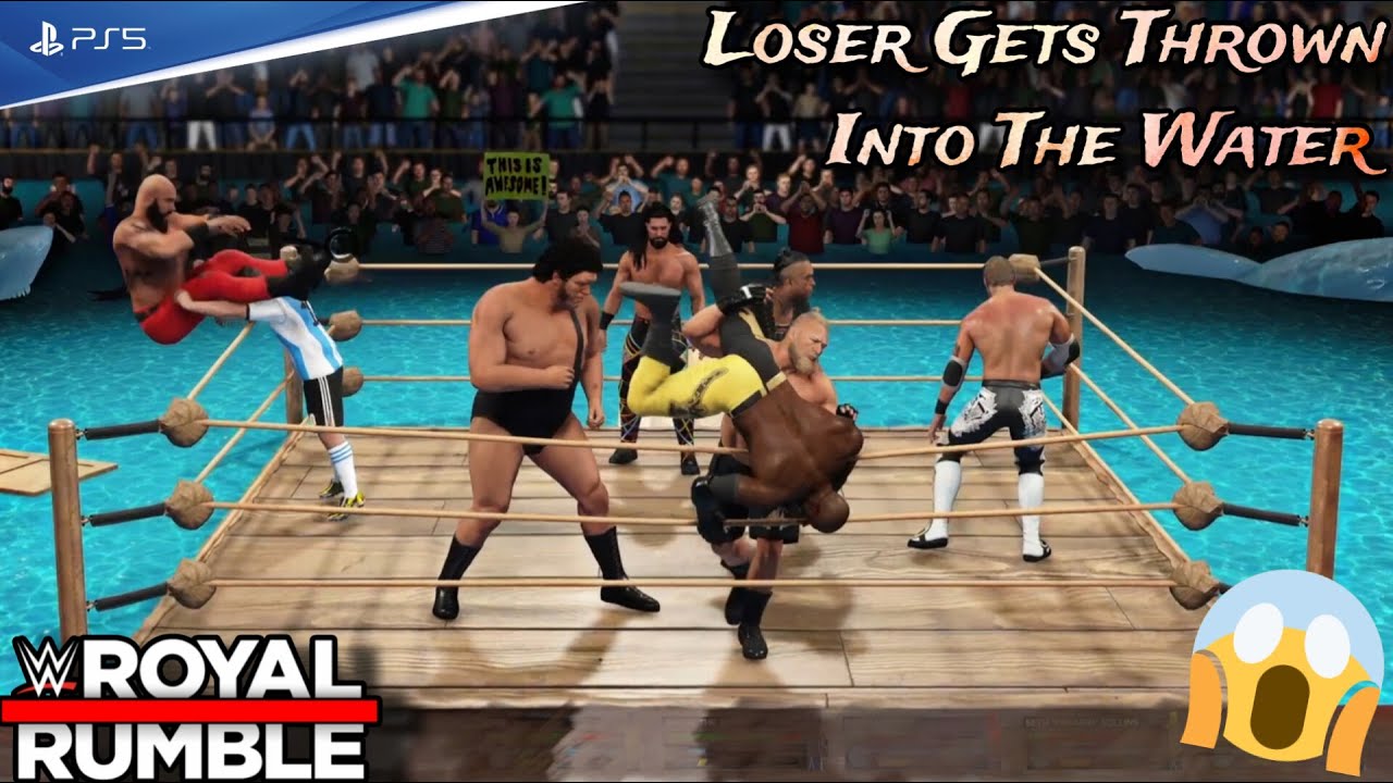 Легендарный матч Water Royal Rumble — WWE 2k23