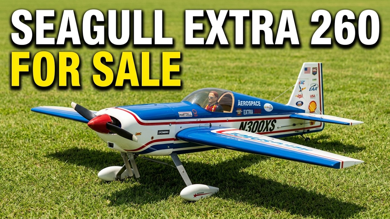 SOLD RC Seagull Extra 260 Airplane OS Max 120 AX Spectrum Telemetry $400 Roy Dawson video