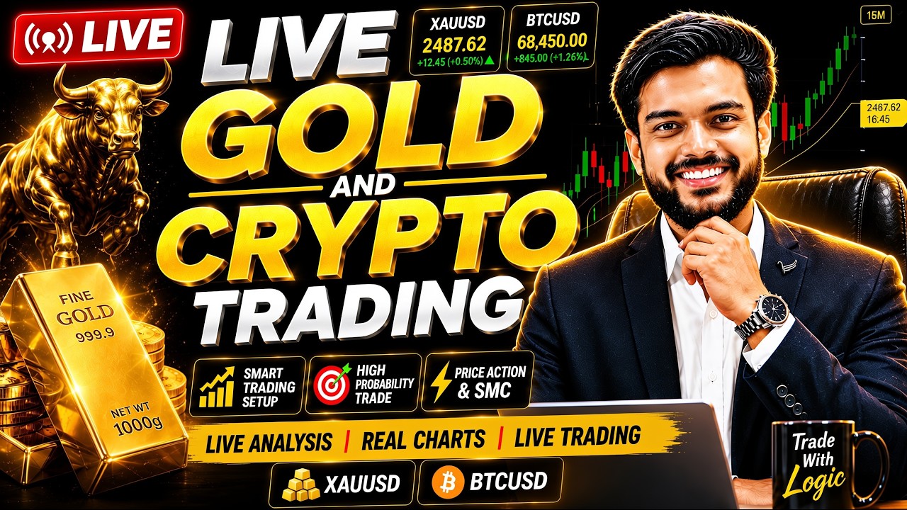 🔴LIVE GOLD TRADING /XAUUSD LIVE /BTCUSDLIVE #crypto #goldtrading #livetrading @Ashutosh_kumar_live