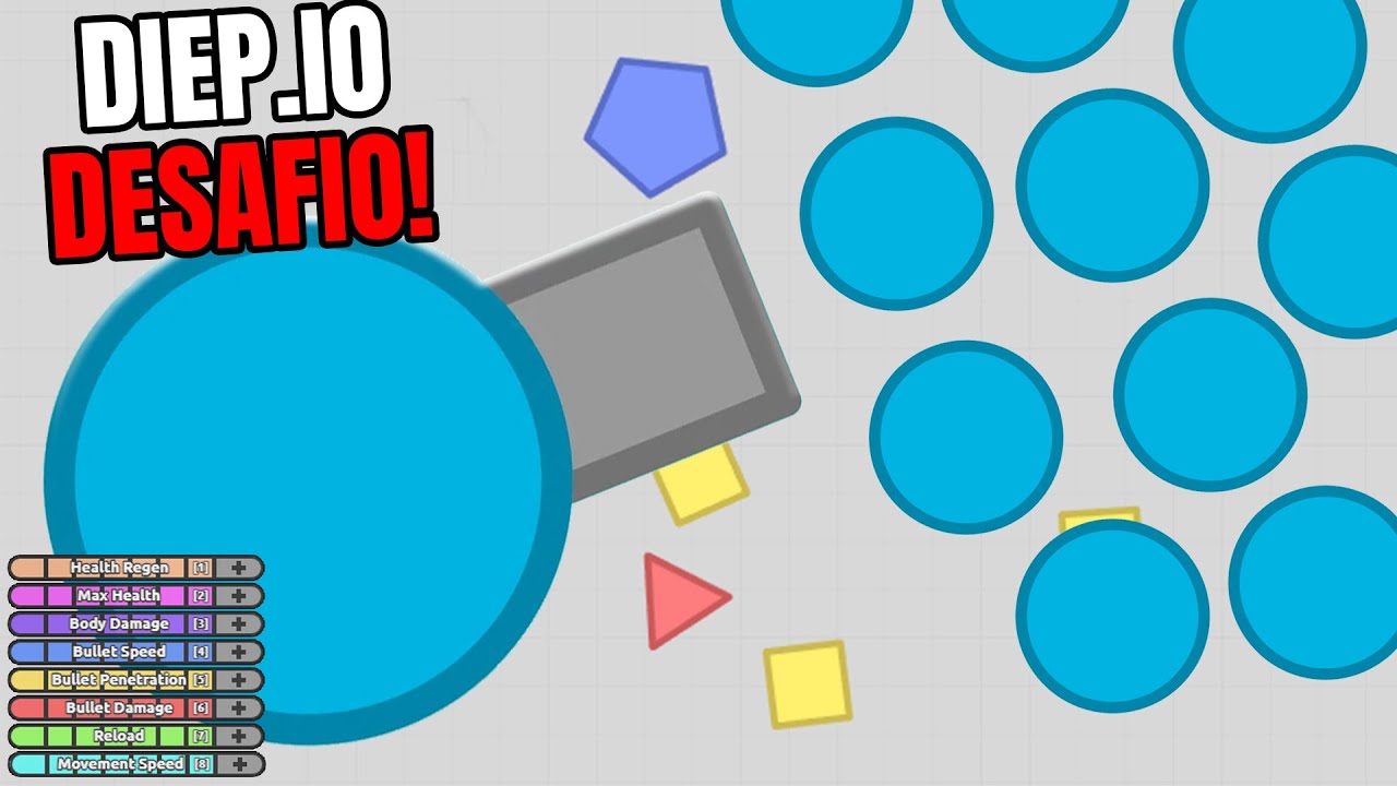 DESAFIO! CHEGUEI AO LEVEL 45 SEM EVOLUIR NADA NO DIEP.IO!