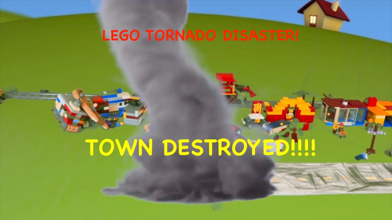 Lego Tornado Town Disaster