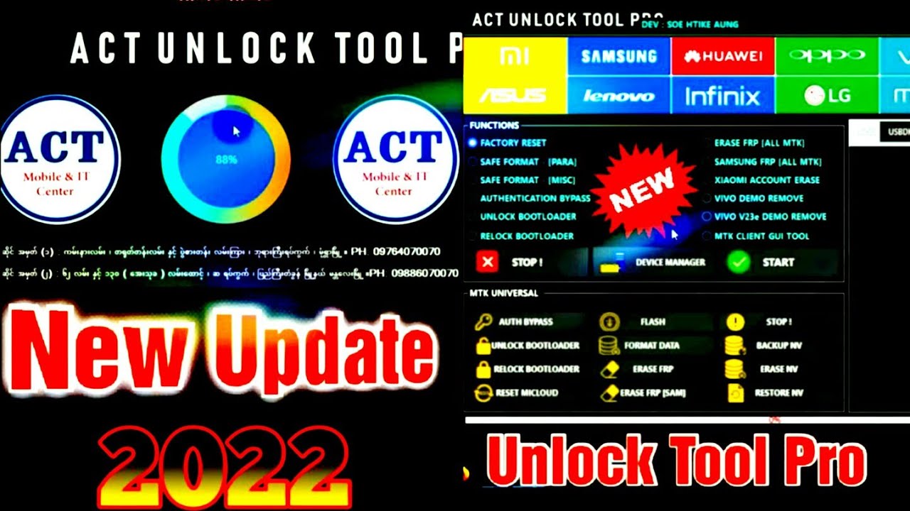 ACT Unlock Tool Pro V1.0 With Loader | Unlock Tool Pro Free