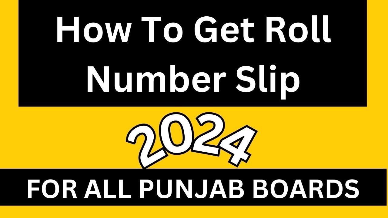 Roll Number Slip 2024 Punjab Boards
