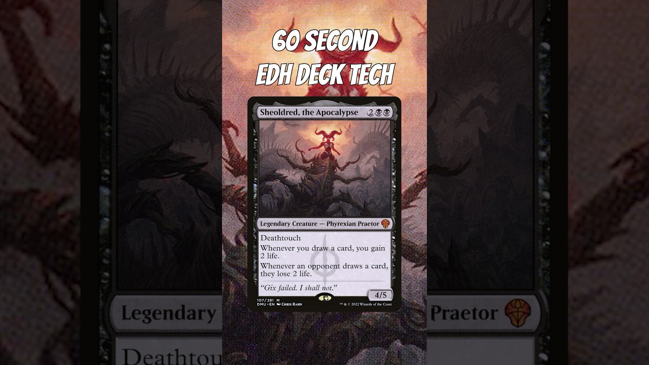 Sheoldred, the Apocalypse 60 Second EDH Deck Tech #magicthegathering #phyrexia #edh