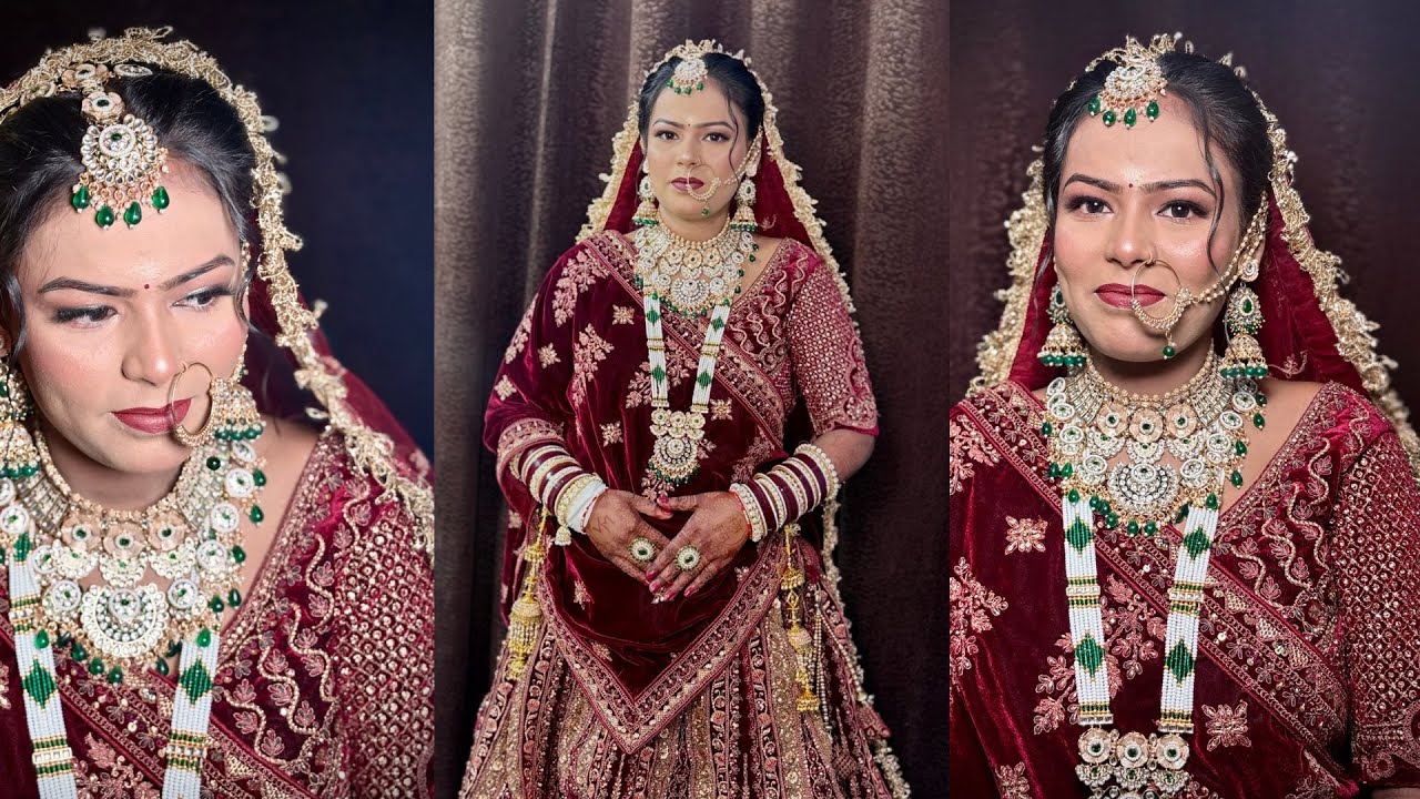 Full glam Indian bridal makeup tutorial 2026 by @glowupmakeover2023 ll Glowupmakeover ll Moradabad
