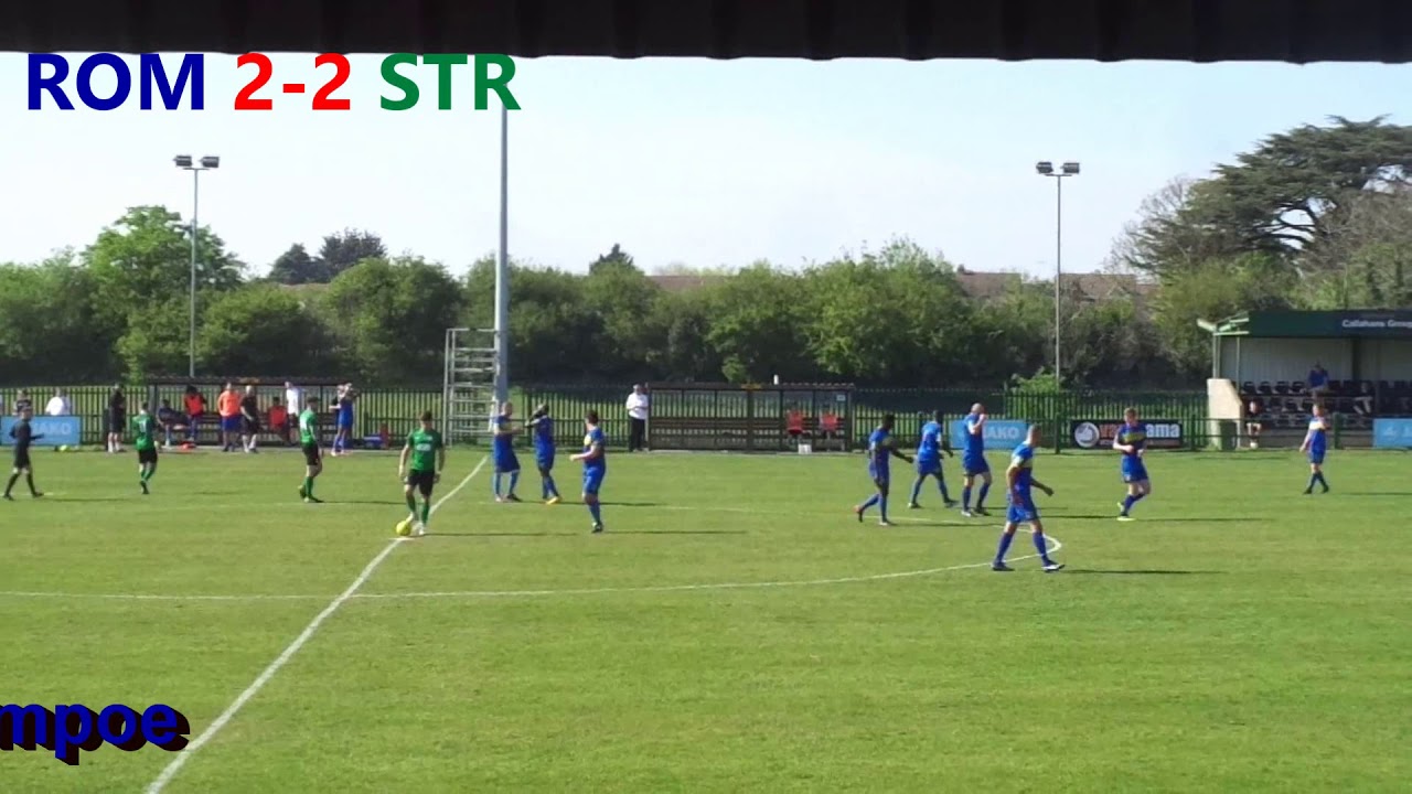 Romford 5-2 Soham Town Rangers.  Bostik Isthmian League North.  Sat20Apr2019