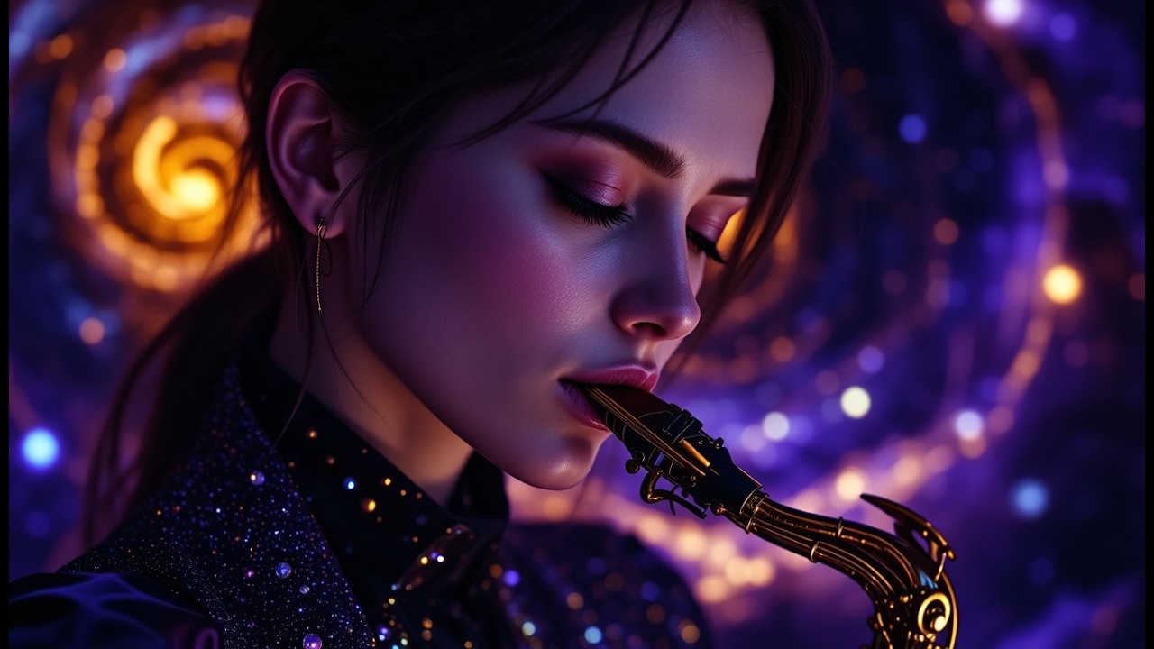 Infinite Shadow Melodies: Heavy Bass and Saxophone for Deep Concentration