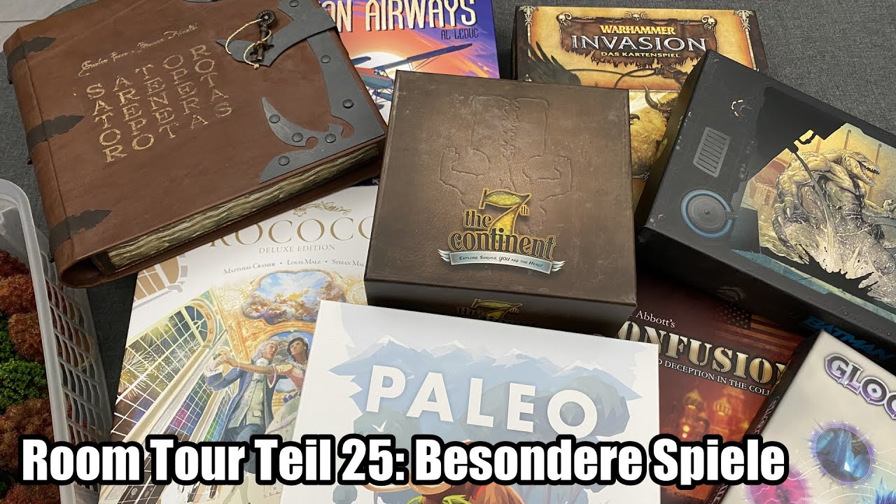 Room Tour Teil 25: Raritäten, noch ein paar Kickstarter und ganz besondere Spiele!