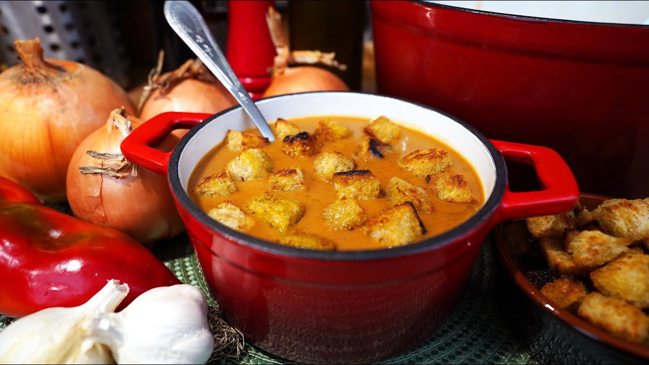 🥘 Nu ai încercat până acum! Cea mai bună Supa cremă de ceapă 🧅 Șef Paul Constantin
