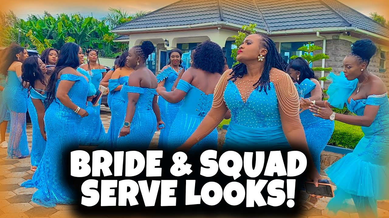 PRINCE INDAH’S WIFE STEPS OUT WITH A STUNNING GOWN WITH THE BRIDESMAID