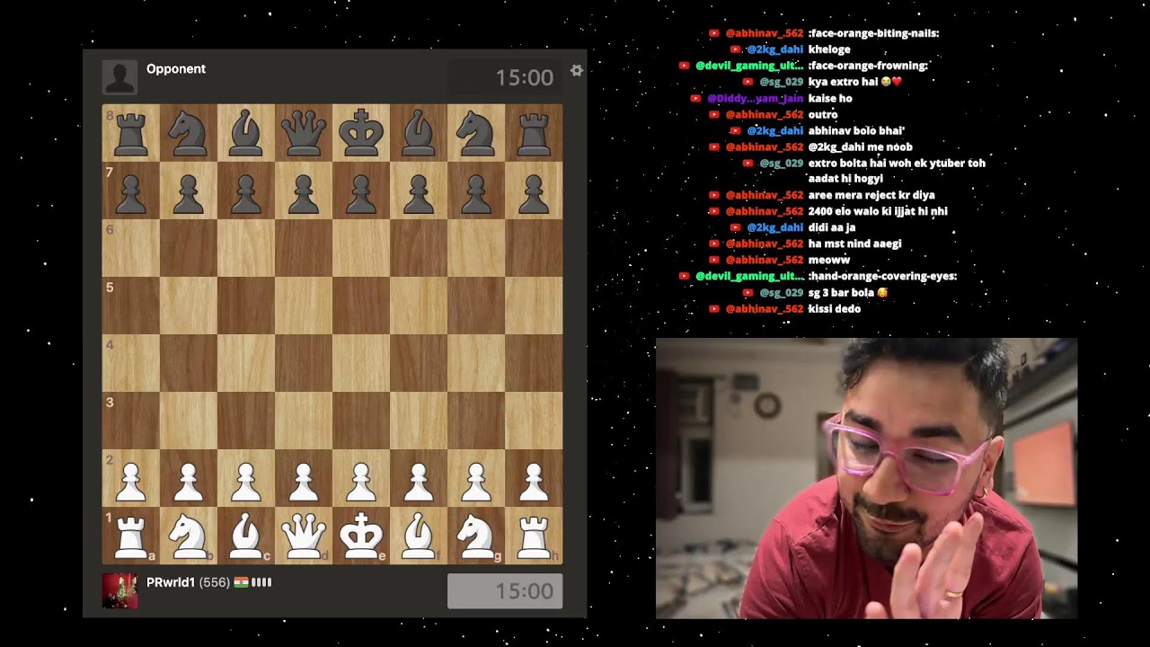 Live Chess Online #50 (Holi Pe Half Century)